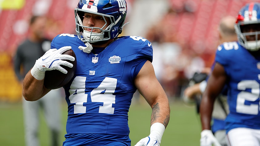 Cam Skattebo, NFL: New York Giants at Washington Commanders