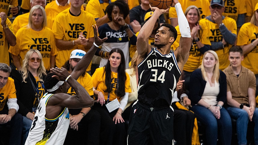 NBA: Playoffs-Milwaukee Bucks at Indiana Pacers, Giannis Antetokounmpo, knicks