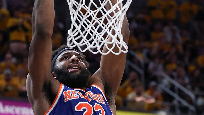 Mitchell Robinson, NBA: Playoffs-New York Knicks at Indiana Pacers