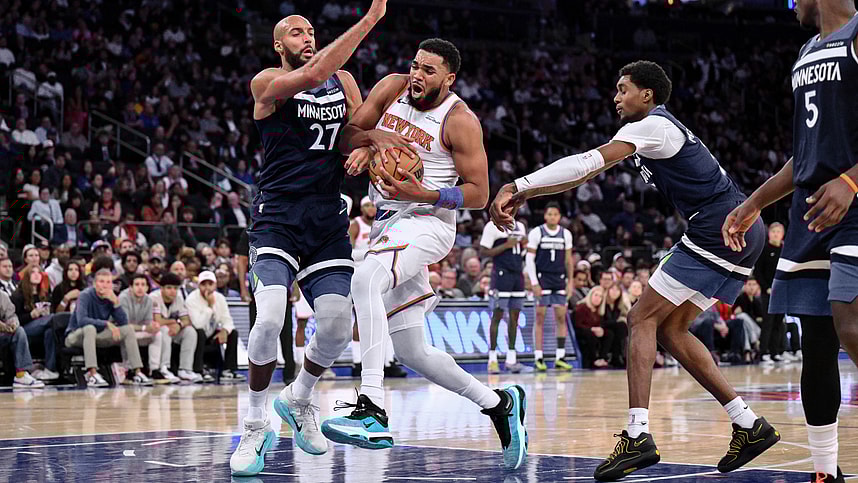 NBA: Preseason-Minnesota Timberwolves at New York Knicks, Karl-Anthony Towns