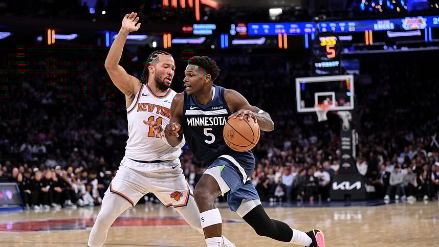 NBA: Preseason-Minnesota Timberwolves at New York Knicks, jalen brunson