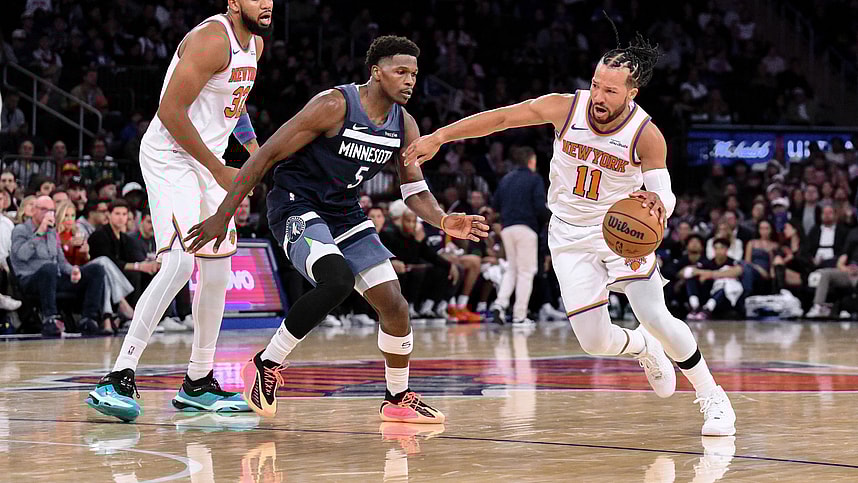 NBA: Preseason-Minnesota Timberwolves at New York Knicks, jalen brunson