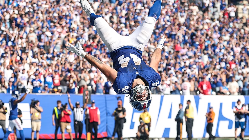 Cam Skattebo, NFL: Los Angeles Chargers at New York Giants