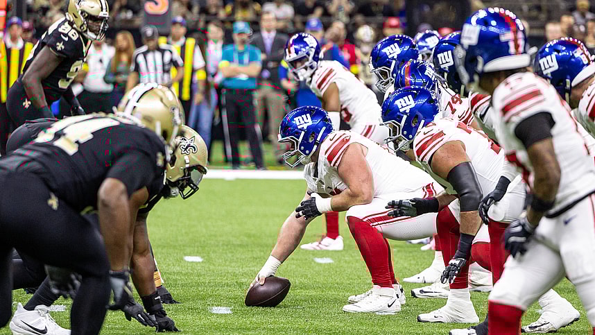 John Michael Schmitz, NFL: New York Giants at New Orleans Saints