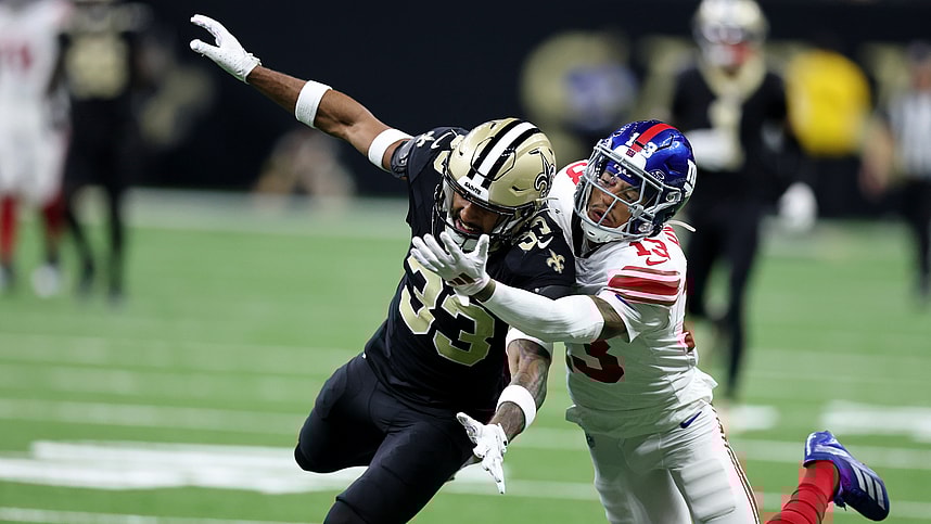 NFL: New York Giants at New Orleans Saints, jalin hyatt