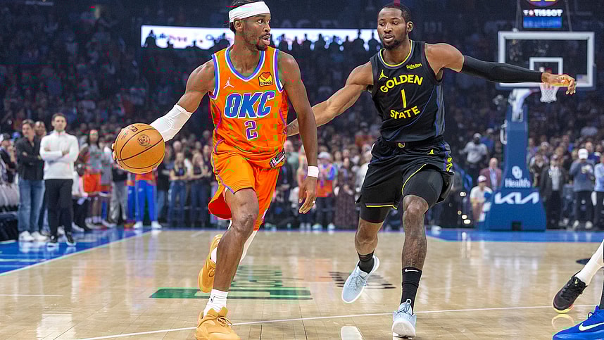 Shai Gilgeous-Alexander, NBA: Golden State Warriors at Oklahoma City Thunder