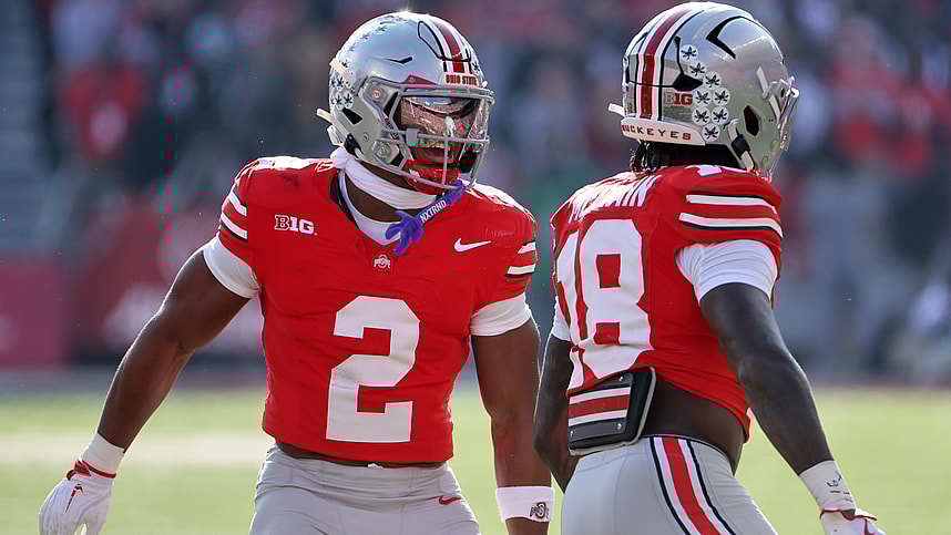 NCAA Football: Rutgers at Ohio State, caleb downs, new york giants