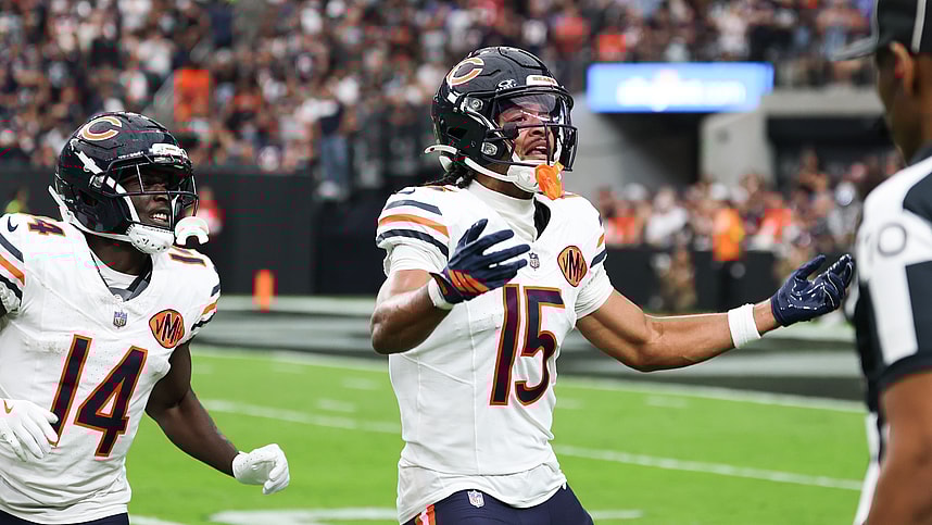 NFL: Chicago Bears at Las Vegas Raiders, rome odunze, new york giants
