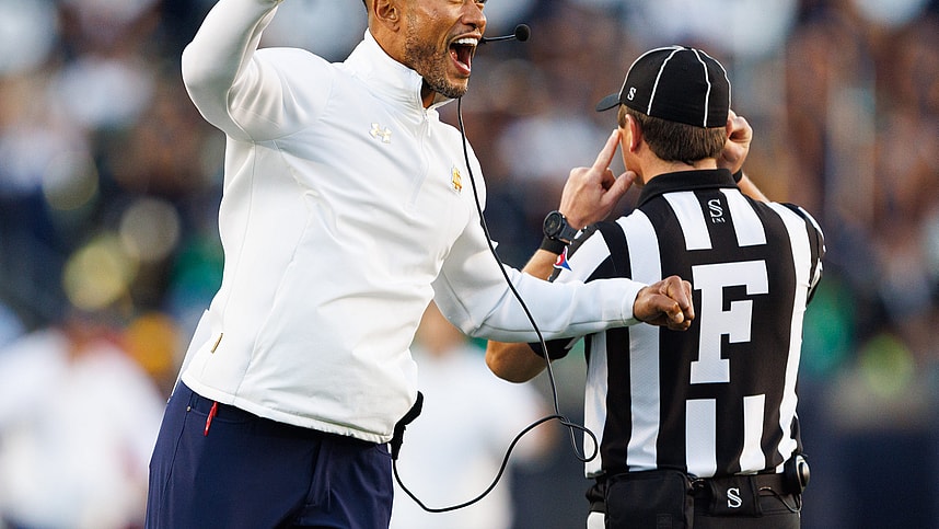 Syndication: South Bend Tribune, marcus freeman, new york giants