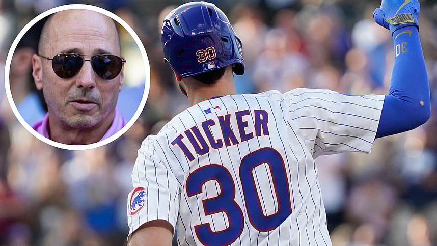 Jul 19, 2025; Chicago, Illinois, USA; Chicago Cubs outfielder Kyle Tucker (30) gestures after hitting a home run against the Boston Red Sox during the first inning at Wrigley Field. Mandatory Credit: David Banks-Imagn Images, yankees, mets
