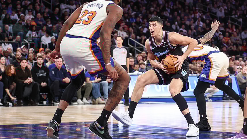 NBA: Miami Heat at New York Knicks