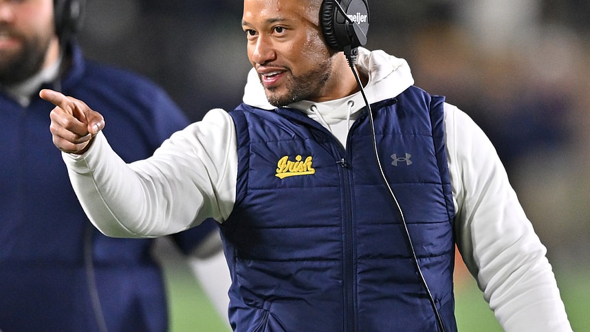 Marcus Freeman, Giants, NCAA Football: Florida State at Notre Dame