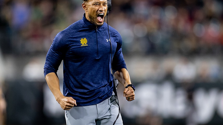 Marcus Freeman, giants, NCAA Football: Gator Bowl-South Carolina at Notre Dame