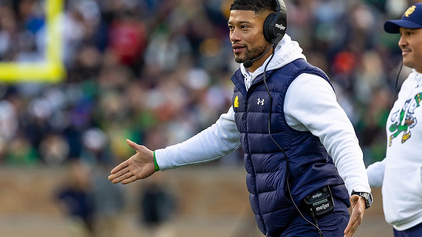 Marcus Freeman, giants, NCAA Football: Syracuse at Notre Dame