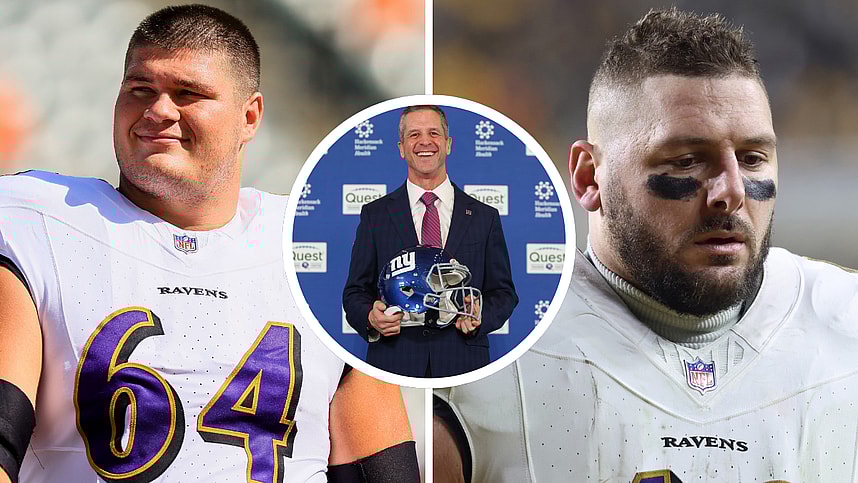 Giants, John Harbaugh, Tyler Linderbaum, Patrick Ricard