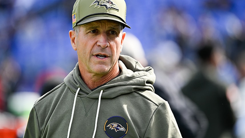 John Harbaugh, Giants, NFL: Chicago Bears at Baltimore Ravens