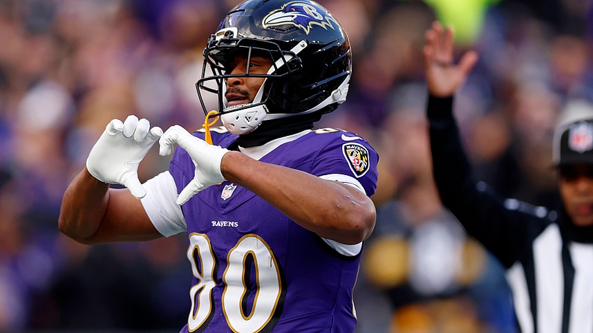 Isaiah Likely, giants, NFL: Pittsburgh Steelers at Baltimore Ravens