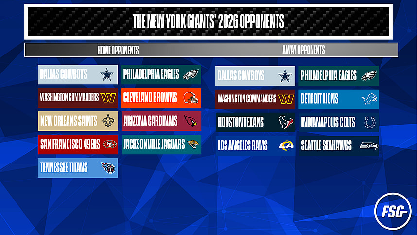 Giants 2026 Opponents