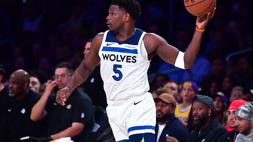 Anthony Edwards, Warriors, NBA: Minnesota Timberwolves at Los Angeles Lakers