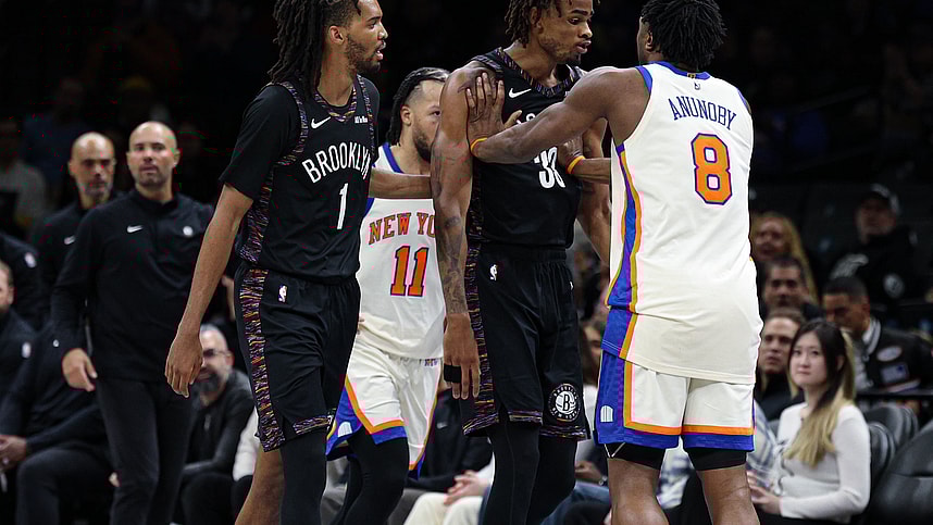 NBA: New York Knicks at Brooklyn Nets