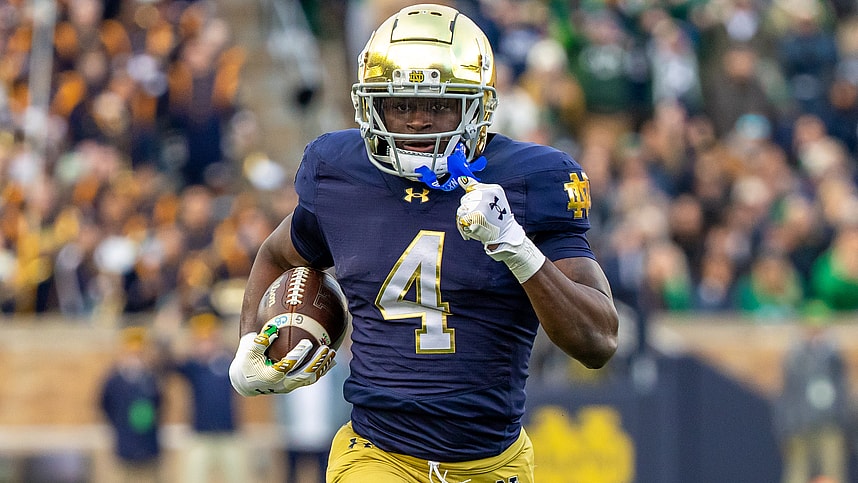 Jeremiyah Love, giants, NCAA Football: Syracuse at Notre Dame