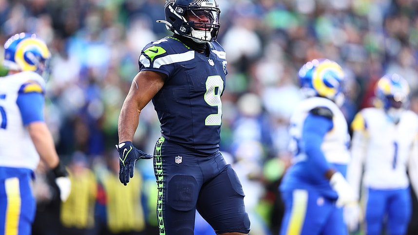 Kenneth Walker, giants, NFL: NFC Championship Game-Los Angeles Rams at Seattle Seahawks