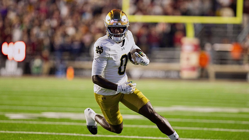 NCAA Football: Notre Dame at Boston College, new york giants, malachi fields