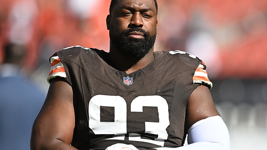 Shelby Harris, giants, NFL: Cincinnati Bengals at Cleveland Browns