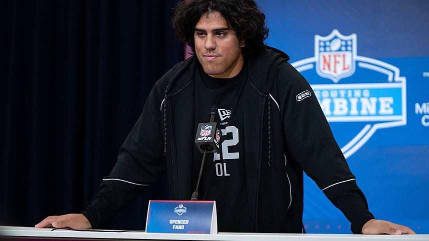 NFL: Combine, Giants, Spencer Fano