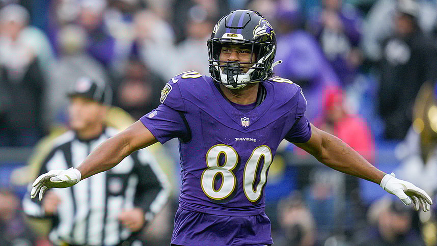 Isaiah Likely, giants, NFL: Los Angeles Rams at Baltimore Ravens