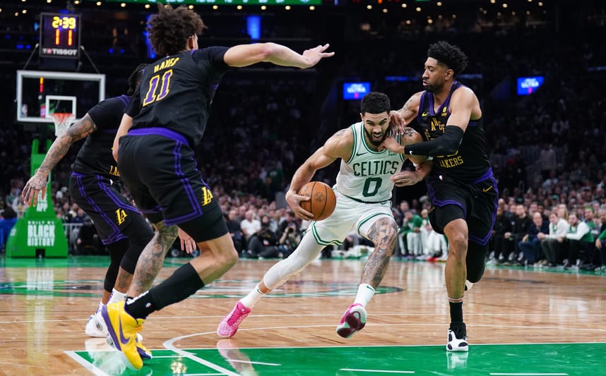 NBA: Los Angeles Lakers at Boston Celtics, christian wood