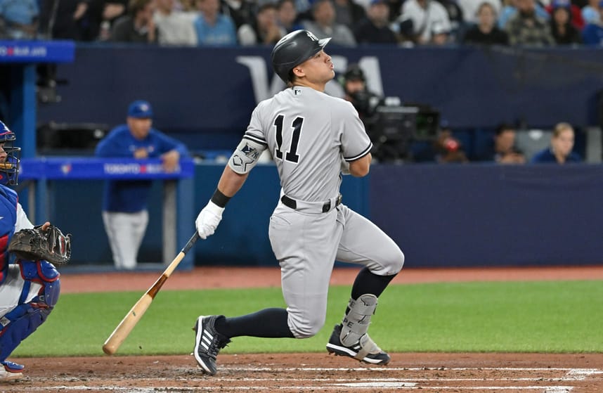 mlb: new york yankees at toronto blue jays, anthony volpe