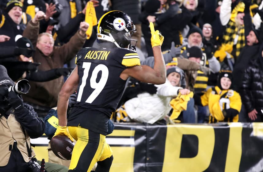 Calvin Austin, giants, NFL: Baltimore Ravens at Pittsburgh Steelers