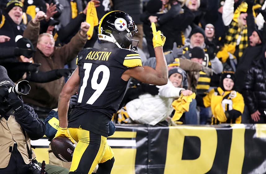 Calvin Austin, giants, NFL: Baltimore Ravens at Pittsburgh Steelers