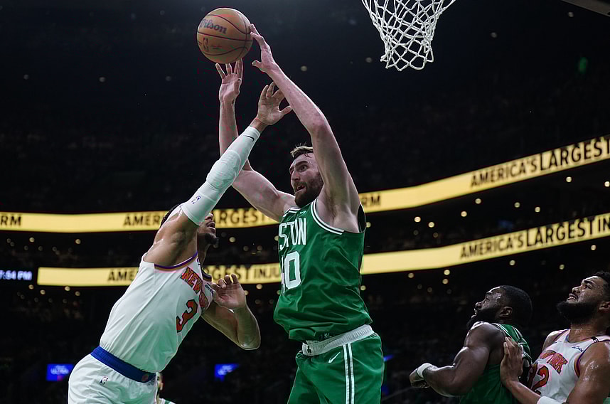 NBA: Playoffs-New York Knicks at Boston Celtics