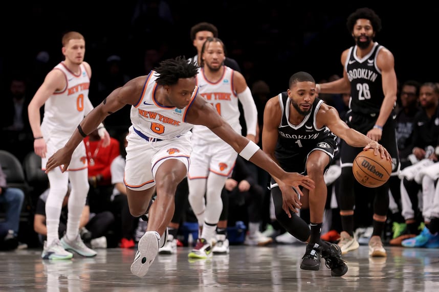 NBA: New York Knicks at Brooklyn Nets
