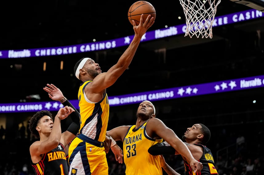 nba: indiana pacers at atlanta hawks, bruce brown, knicks
