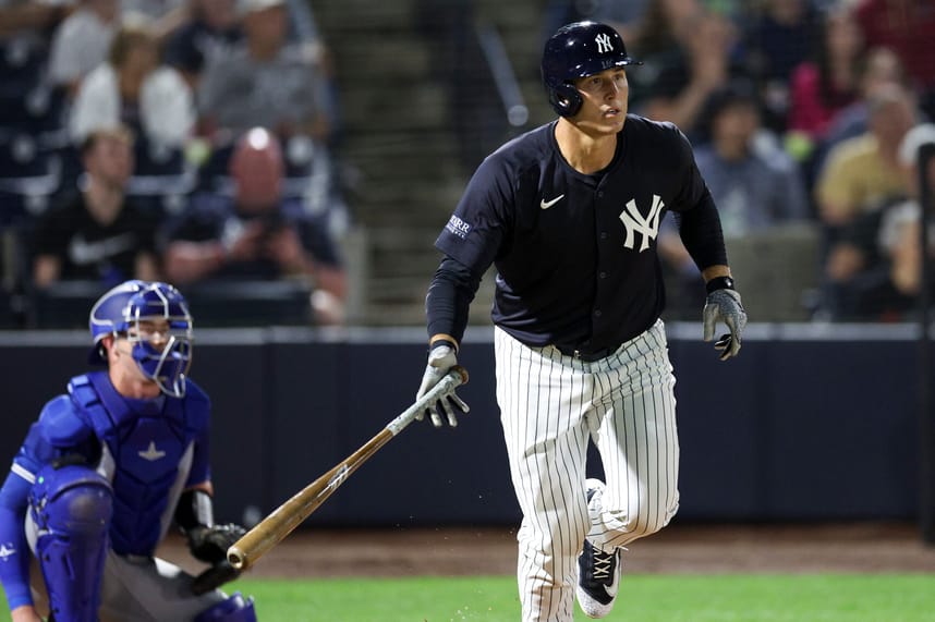 mlb: spring training-toronto blue jays at new york yankees, anthony rizzo