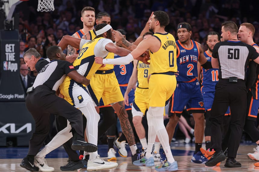 NBA: Playoffs-Indiana Pacers at New York Knicks
