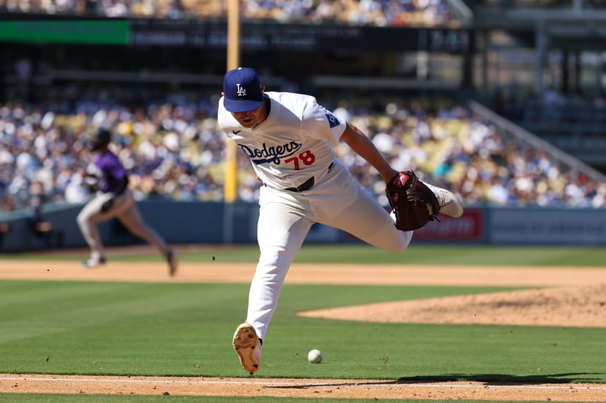 MLB: Colorado Rockies at Los Angeles Dodgers, ben casparius