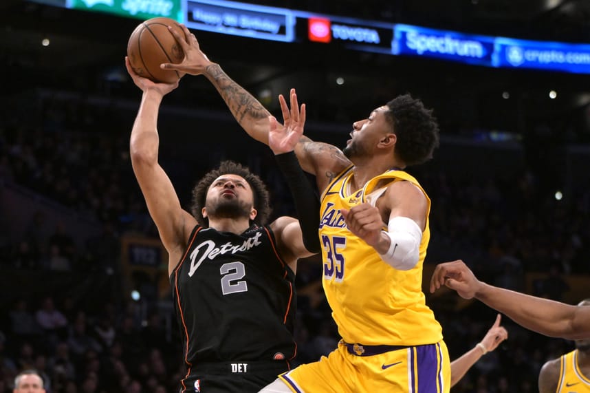NBA: Detroit Pistons at Los Angeles Lakers