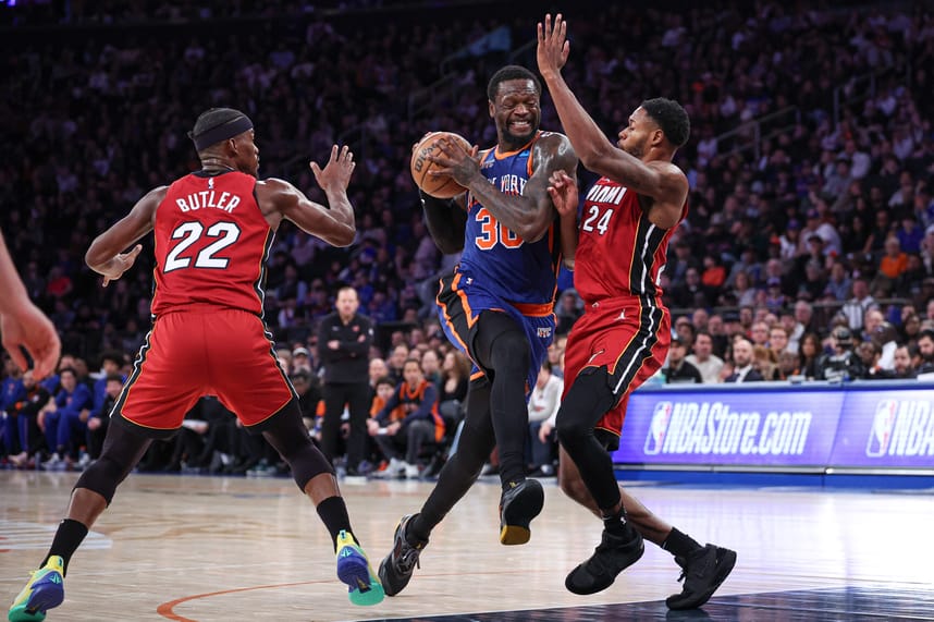 NBA: Miami Heat at New York Knicks, julius randle