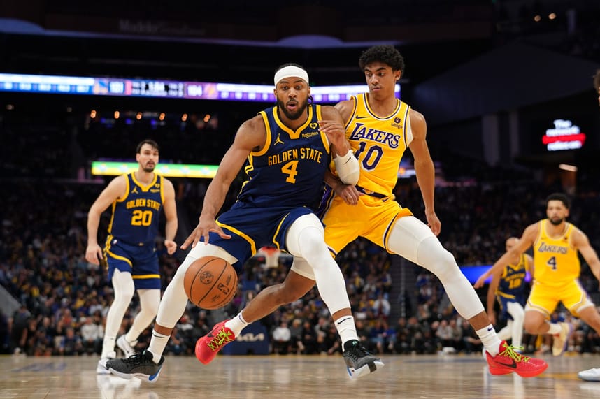 NBA: Los Angeles Lakers at Golden State Warriors, max christie