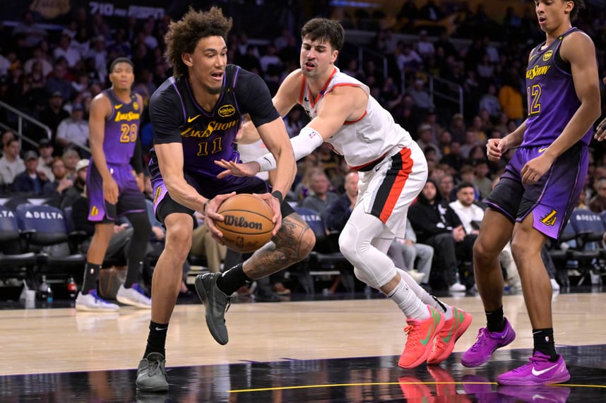 NBA: Portland Trail Blazers at Los Angeles Lakers