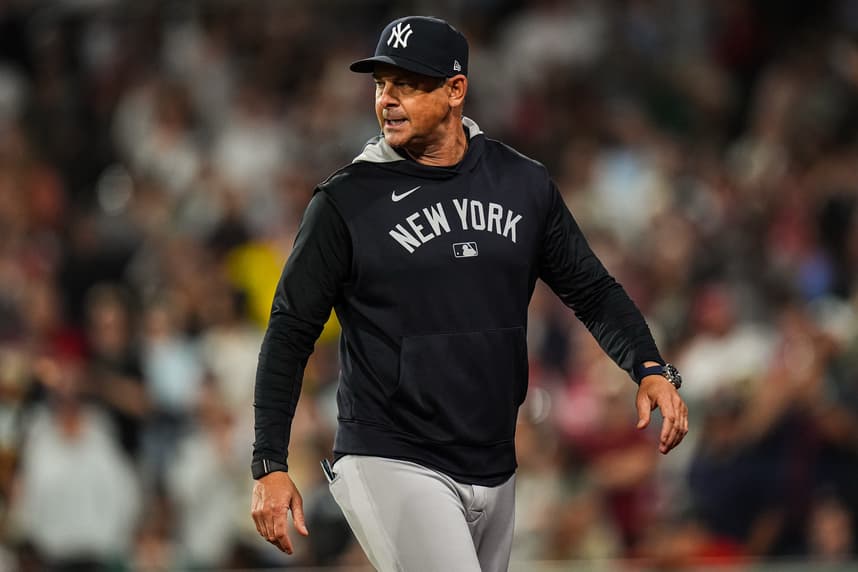 MLB: New York Yankees at Boston Red Sox, aaron boone