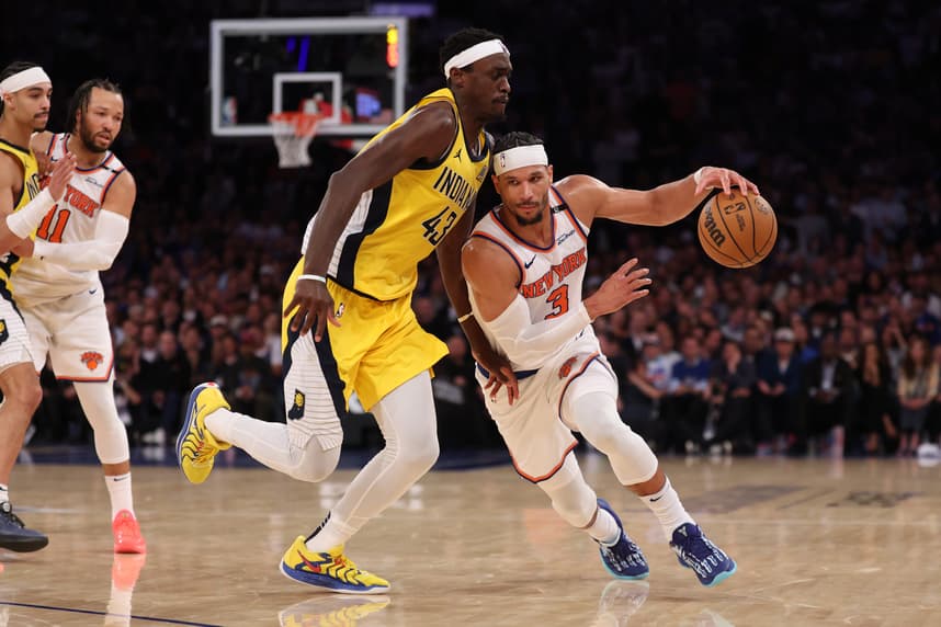 NBA: Playoffs-Indiana Pacers at New York Knicks, josh hart