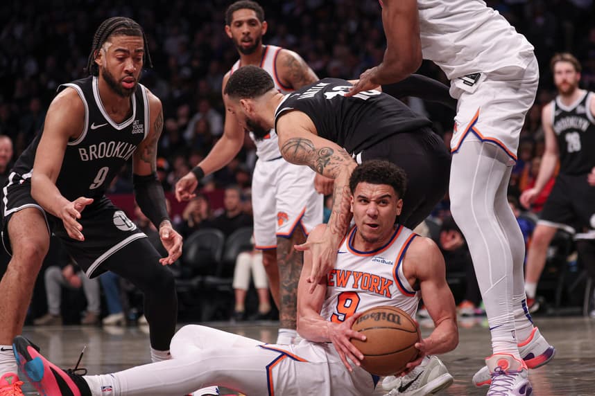 NBA: New York Knicks at Brooklyn Nets, kevin mccullar jr.