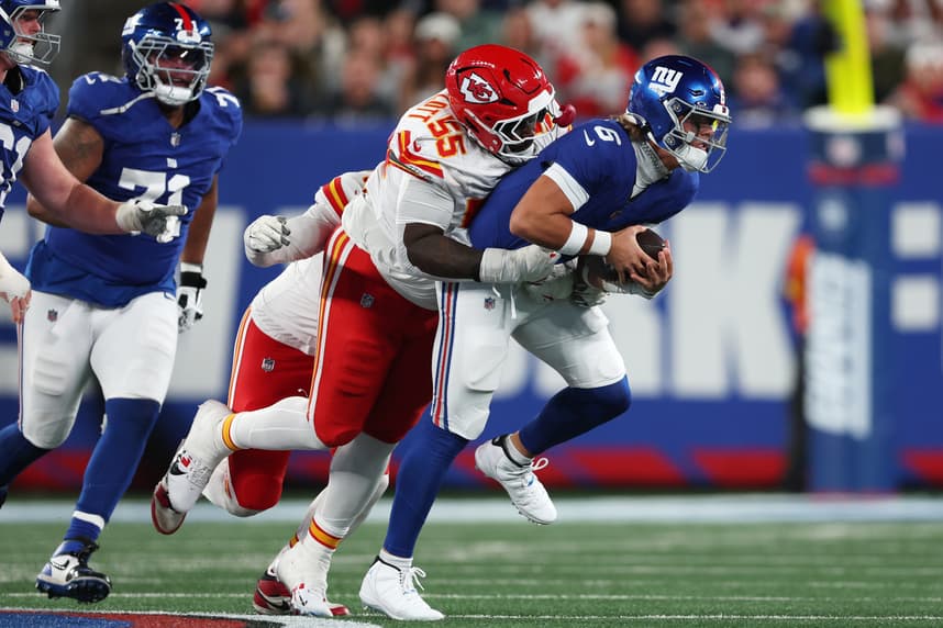 Jaxson Dart, NFL: Kansas City Chiefs at New York Giants