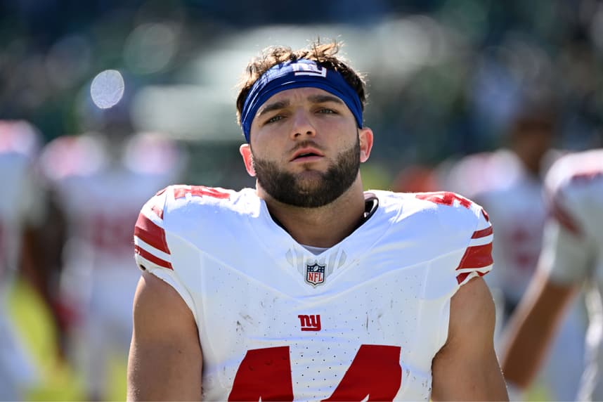 Cam Skattebo, NFL: New York Giants at Philadelphia Eagles