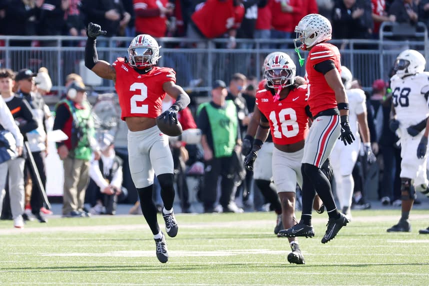 Caleb Downs, giants, NCAA Football: Penn State at Ohio State